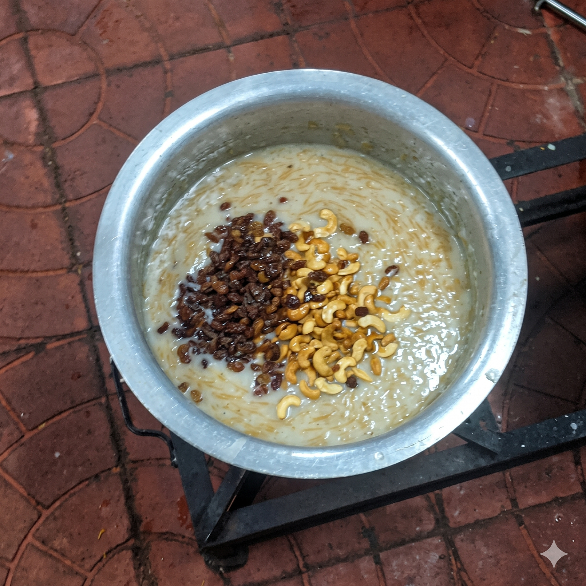 Rich traditional semiya payasam vermicelli kheer loaded with cashews and raisins