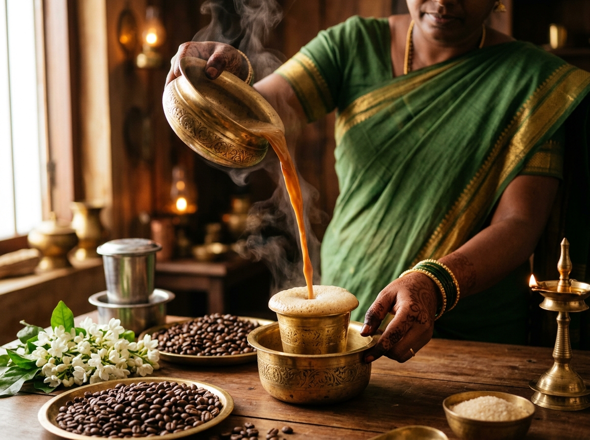 Kumbakonam degree filter coffee live counter